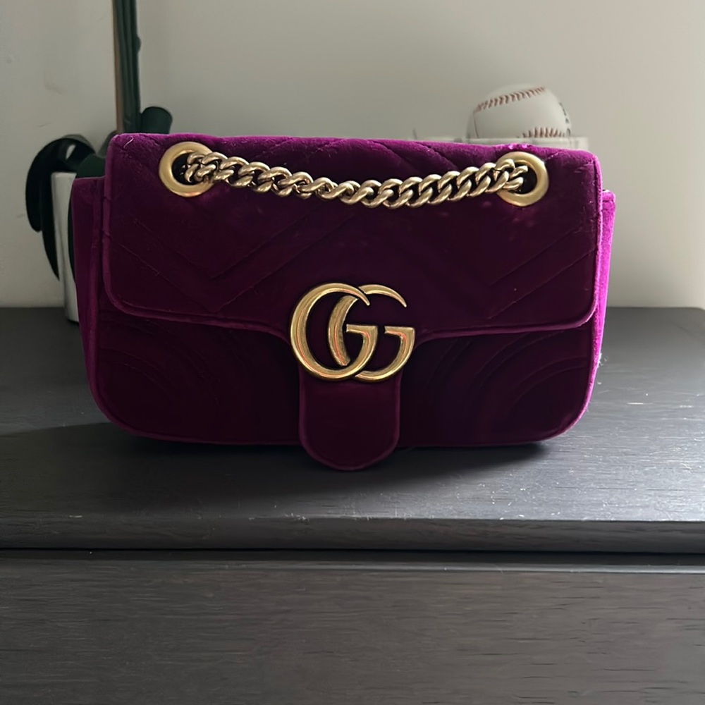 Purple Gucci purse